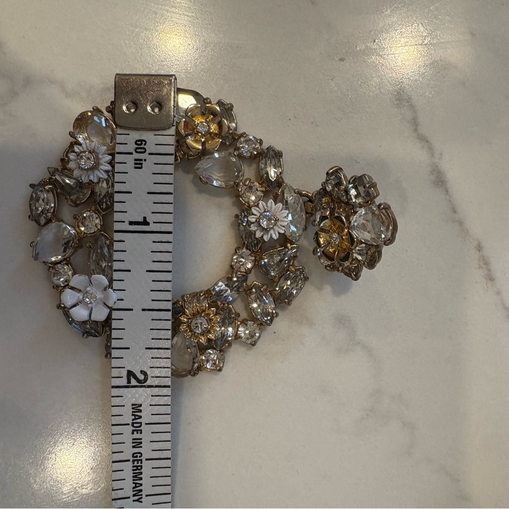 J. Crew Gold and Silver Crystal Earrings - Picture 7 of 8